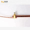 UL Listed Threaded Ground Rod Copper Clad Steel Tensile Strength Earth Rod